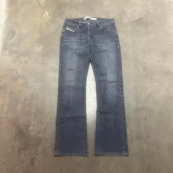 Y2K diesel men's blue flanker bootcut flare jeans skate 2003 36 - Picture 3 of 7
